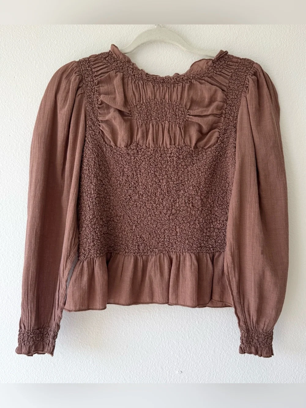 by Anthropologie Balloon Sleeve Top